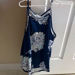 Navy Floral Women's Camisole